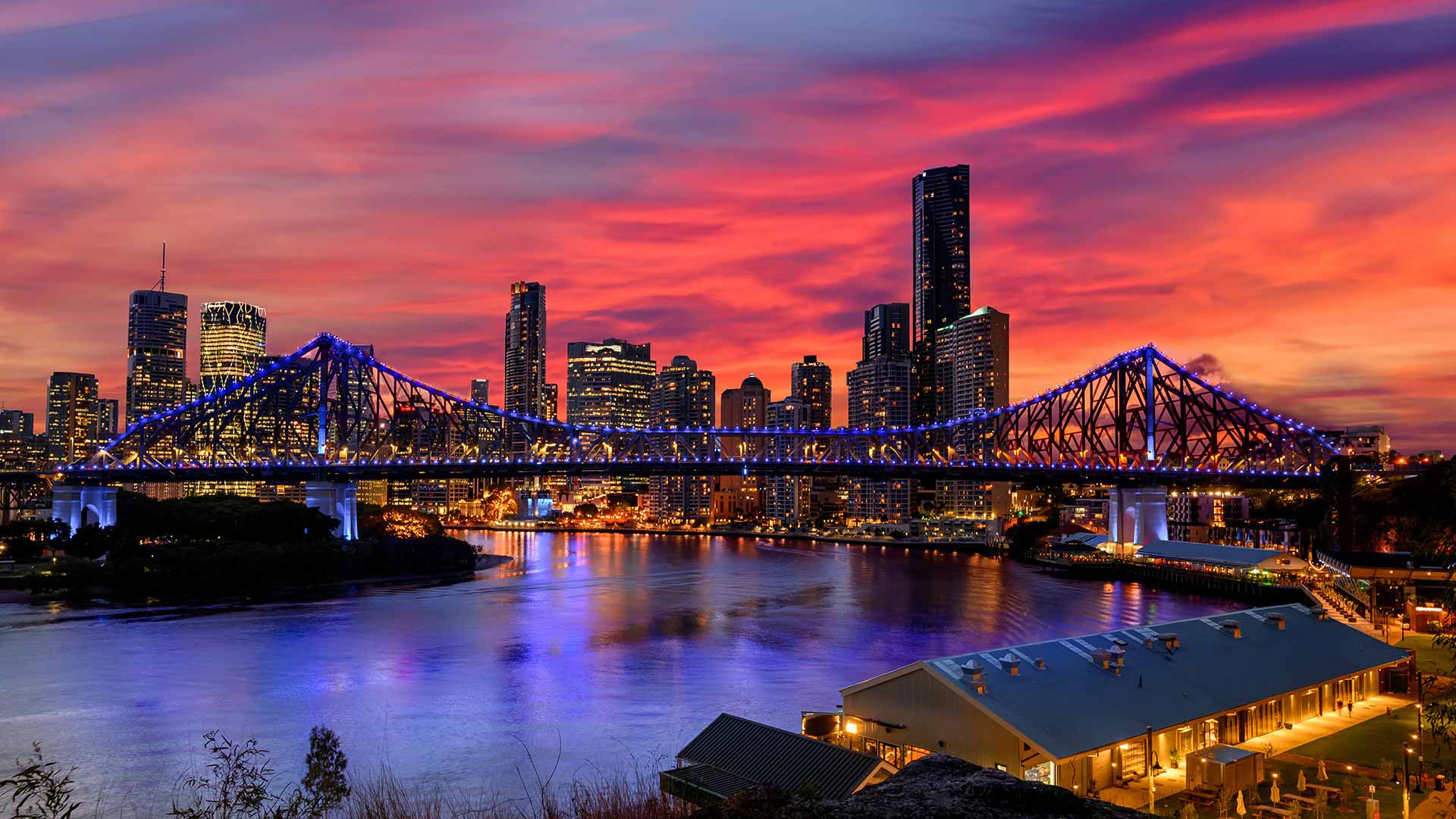 Brisbane City View Sunset