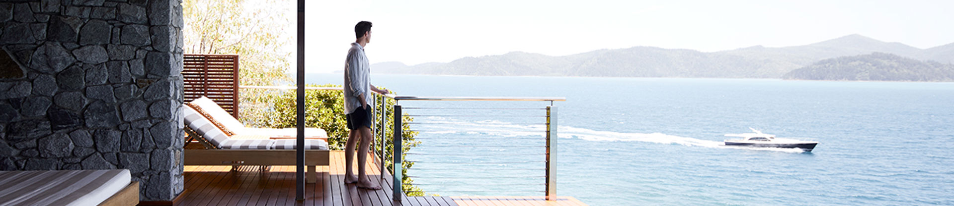 Qualia Resort Windward Pavilion Plunge Pool View Boating